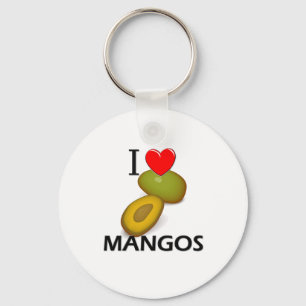 I Liebe-Mangos Schlüsselanhänger