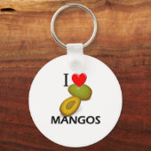 I Liebe Mangos Schlüsselanhänger (Vorderseite)