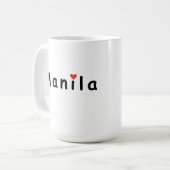 I Liebe Manila Kaffeetasse (Vorderseite Links)