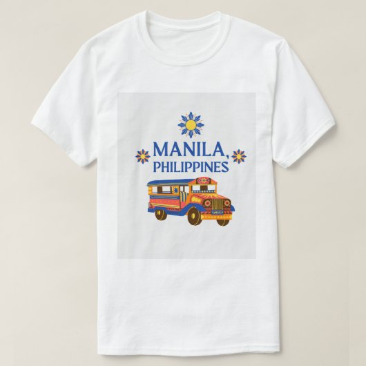 I Liebe manila PHILIPPINES T-Shirt (Design vorne)