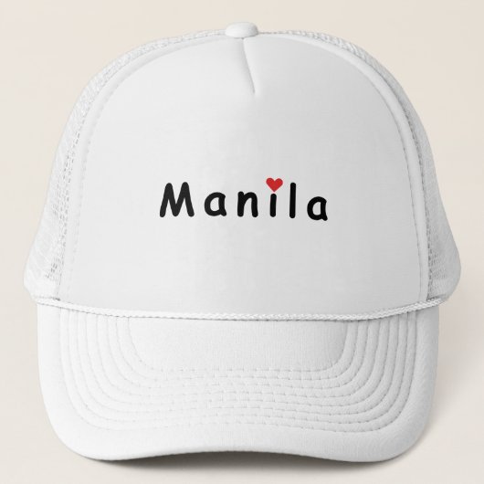 I Liebe Manila Truckerkappe (Vorderseite)