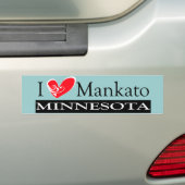 I Liebe Mankato Minnesota Autoaufkleber (Auf Auto)
