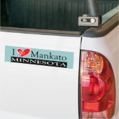 I Liebe Mankato Minnesota Autoaufkleber (Auf Lkw)