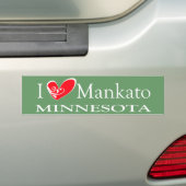 I Liebe Mankato Minnesota Autoaufkleber (Auf Auto)