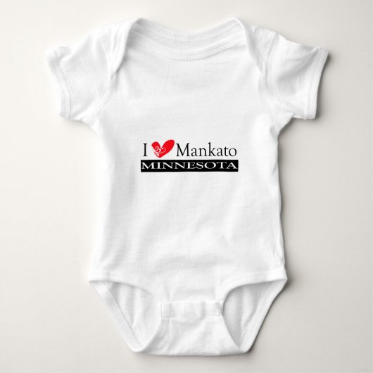 I Liebe Mankato Minnesota Baby Strampler (Vorderseite)