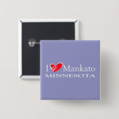 I Liebe Mankato Minnesota Button (Vorne & Hinten)