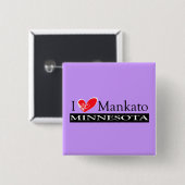 I Liebe Mankato Minnesota Button (Vorne & Hinten)
