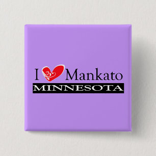 I Liebe Mankato Minnesota Button