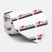 I Liebe Mankato Minnesota Krawatte (Gerollt)