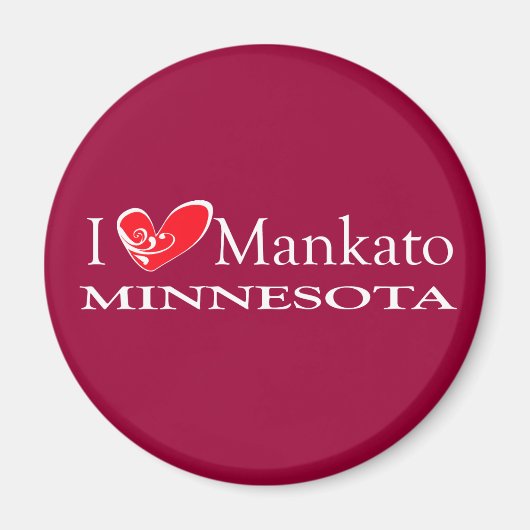 I Liebe Mankato Minnesota Magnet (Vorne)