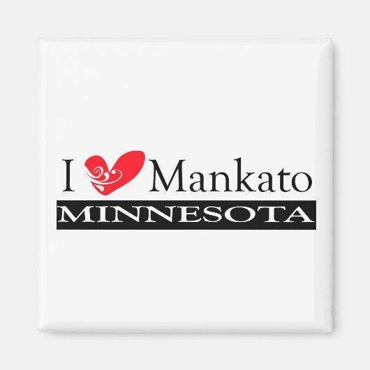 I Liebe Mankato Minnesota Magnet (Vorne)