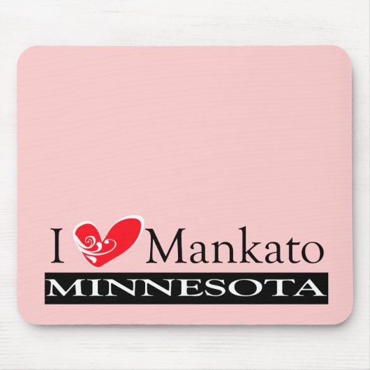 I Liebe Mankato Minnesota Mousepad (Vorne)