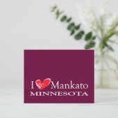 I Liebe Mankato Minnesota Postkarte (Stehend Vorderseite)