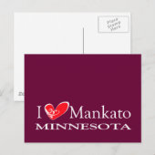 I Liebe Mankato Minnesota Postkarte (Vorne/Hinten)