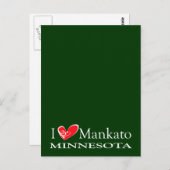 I Liebe Mankato Minnesota Postkarte (Vorne/Hinten)