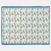 I Liebe-Männer Fleecedecke (Vorderseite (Horizontal))