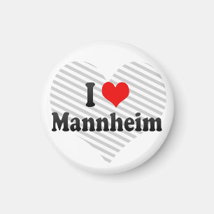 I Liebe Mannheim, Deutschland Magnet