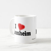 I Liebe Mannheim Kaffeetasse (Vorderseite Links)