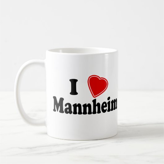 I Liebe Mannheim Kaffeetasse (Links)