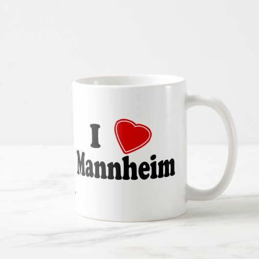 I Liebe Mannheim Kaffeetasse (Rechts)