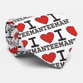 I Liebe Mantee Krawatte (Gerollt)