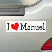 I Liebe Manuel Autoaufkleber (Auf Auto)