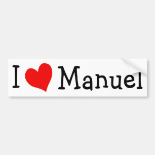 I Liebe Manuel Autoaufkleber