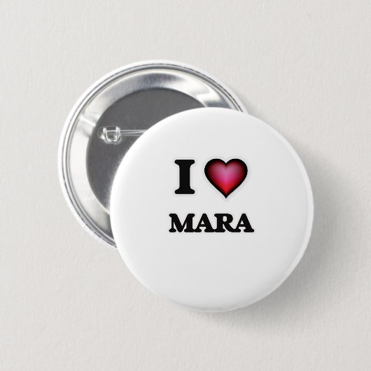 I Liebe Mara Button (Vorne & Hinten)