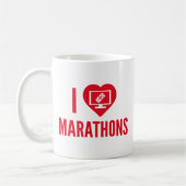 I Liebe Marathons Kaffeetasse (Links)