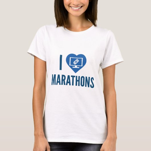 I Liebe Marathons T-Shirt (Vorderseite)