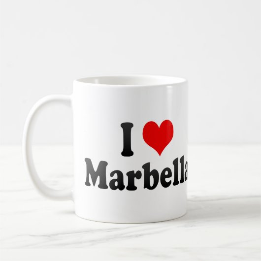I Liebe Marbella, Spanien Kaffeetasse (Links)