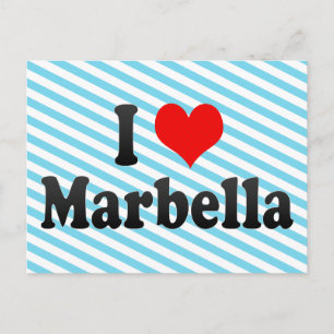 I Liebe Marbella, Spanien Postkarte