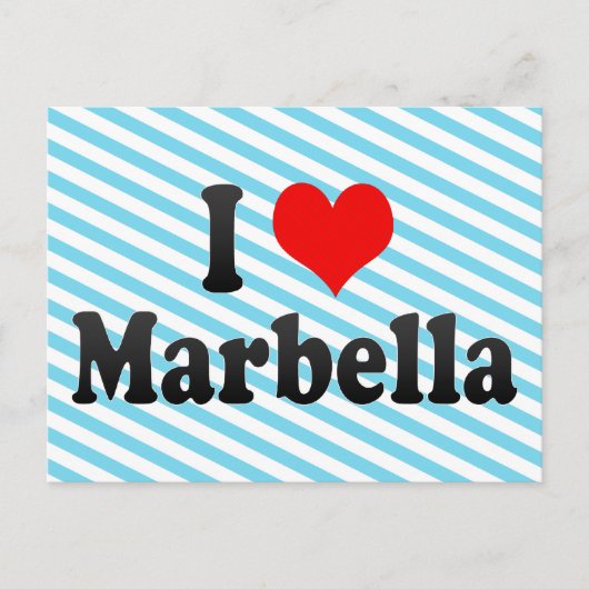 I Liebe Marbella, Spanien Postkarte (Vorderseite)