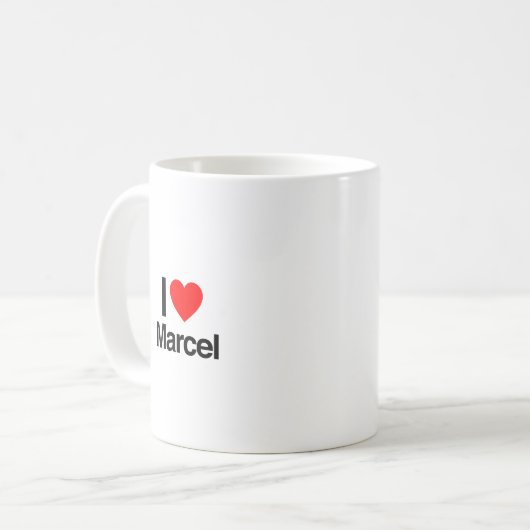 i Liebe marcel Kaffeetasse (Vorderseite Links)