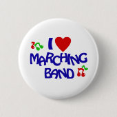 I Liebe Marching Band Button (Vorderseite)