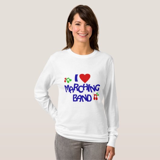 I Liebe Marching Band T-Shirt (Vorne ganz)
