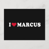 I LIEBE MARCUS POSTKARTE (Vorderseite)