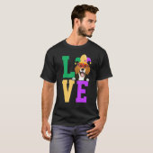 I Liebe Mardi Gras Beagle Dog Matching Family T-Shirt (Vorne ganz)
