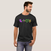 I LIEBE Mardi Gras Fleur De Lys Symbol Men Women T-Shirt (Vorne ganz)