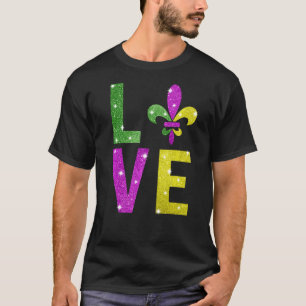 I Liebe Mardi Gras for Women Mardi Gras Party Carg T-Shirt
