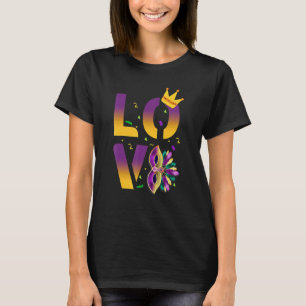I Liebe Mardi Gras Mardi Gras Lilie Men Wome T-Shirt