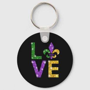 I Liebe Mardi Gras Mardi Gras Shirt für Mädchen Schlüsselanhänger