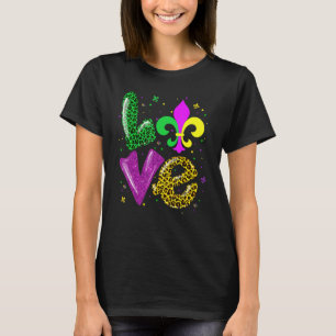 I Liebe Mardi Gras New Orleans Shirt für Girls Fle