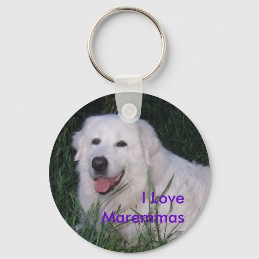 I Liebe Maremmas Schlüsselanhänger (Vorderseite)