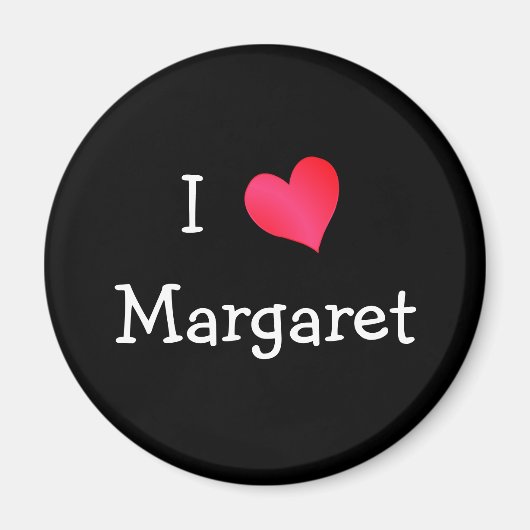 I Liebe Margaret Magnet (Vorne)
