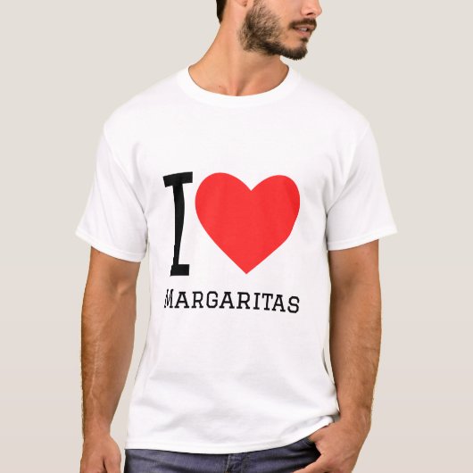 I Liebe Margaritas T-Shirt (Vorderseite)