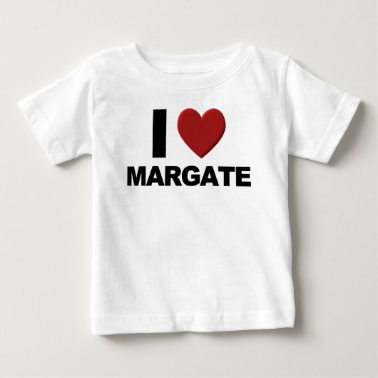 I Liebe Margate Baby T-shirt (Vorderseite)