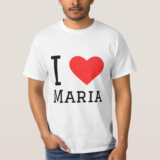 I Liebe Maria T-Shirt (Vorderseite)