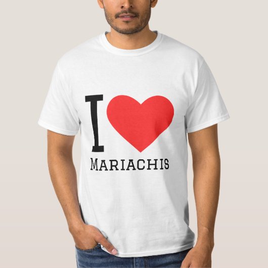 I Liebe mariachis T-Shirt (Vorderseite)