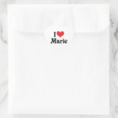 I Liebe Marie Herz-Aufkleber (Tasche)